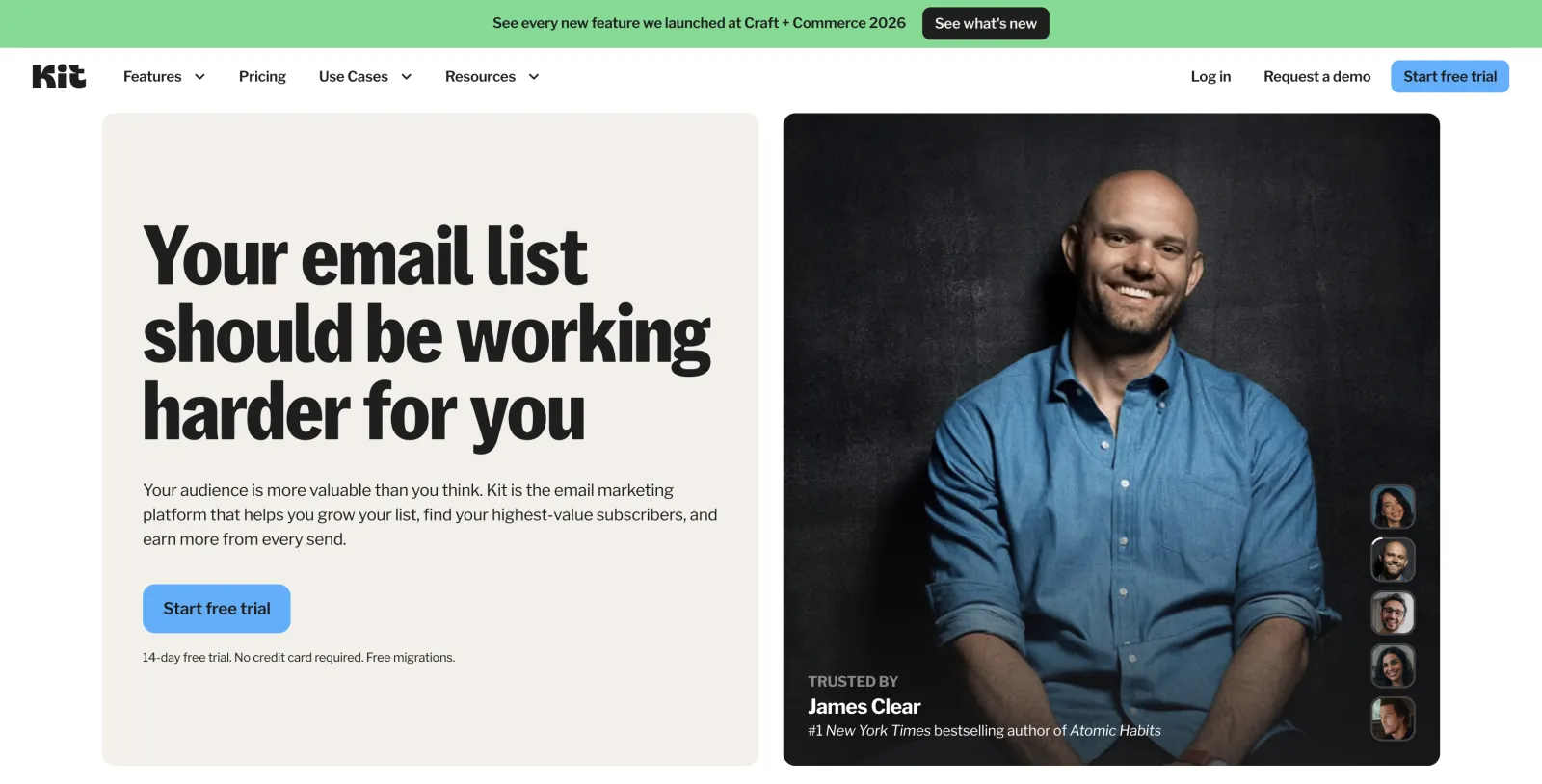 Kit homepage