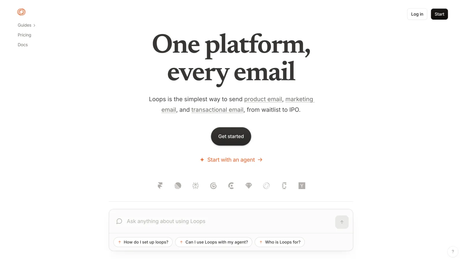 Loops homepage
