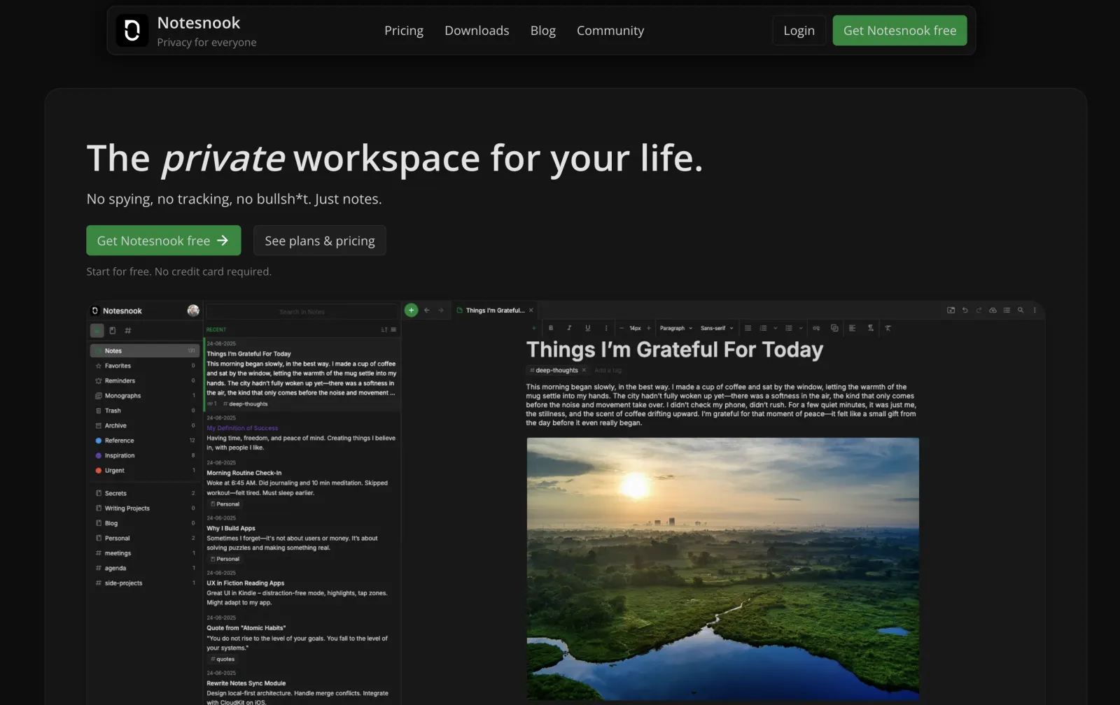 Notesnook — product screenshot